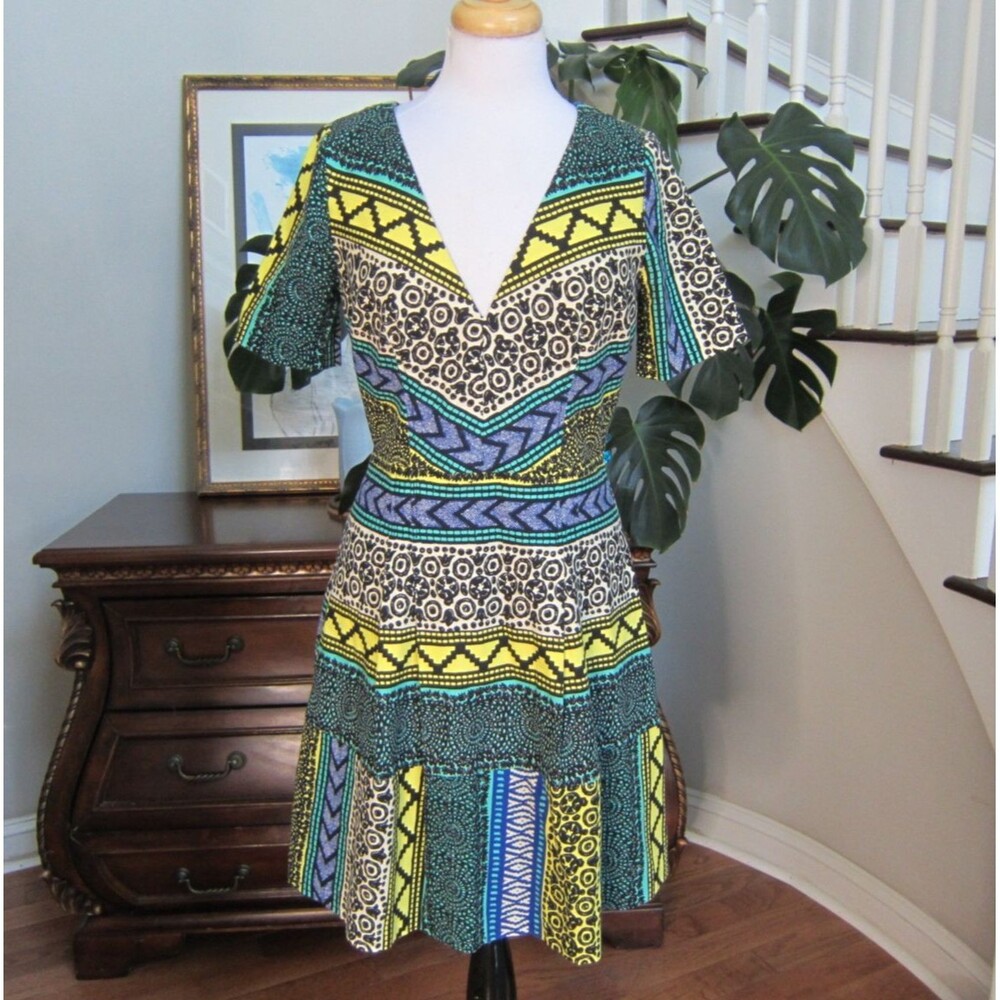 Plenty by Tracy Reese Anthropologie New Moon Geo Dress Women’s Size 10